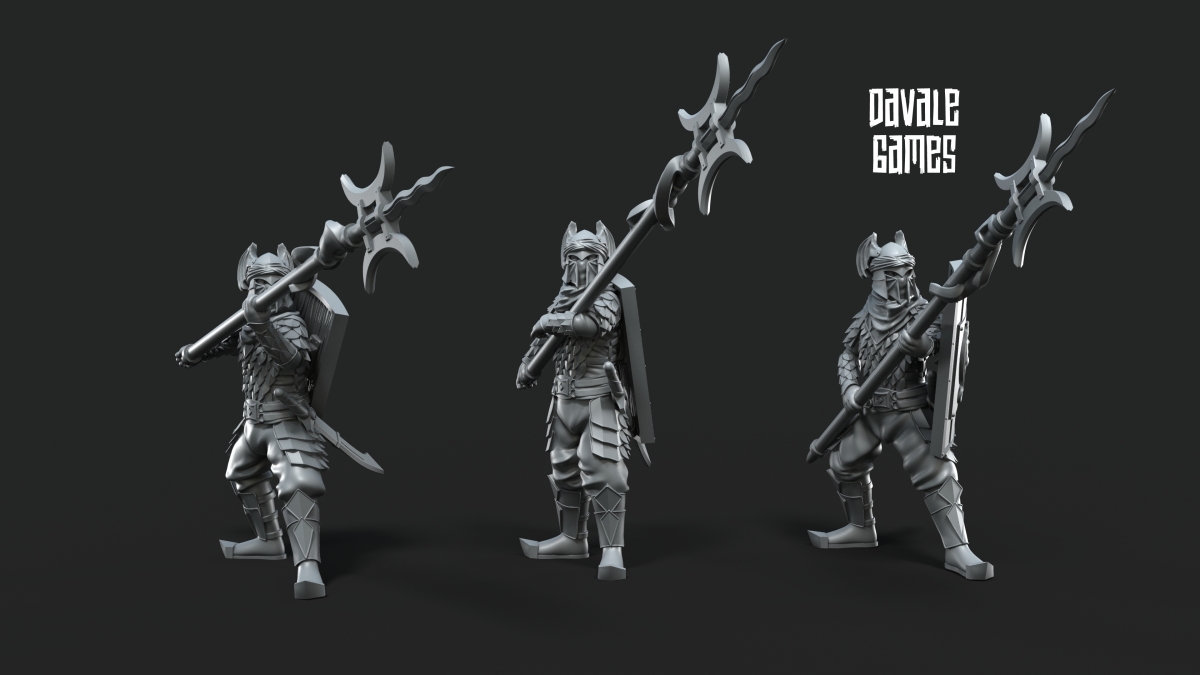 Dragon Army: Long Spear warriors